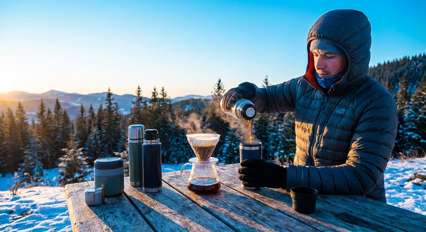 How to Keep Coffee Hot in Cold Weather