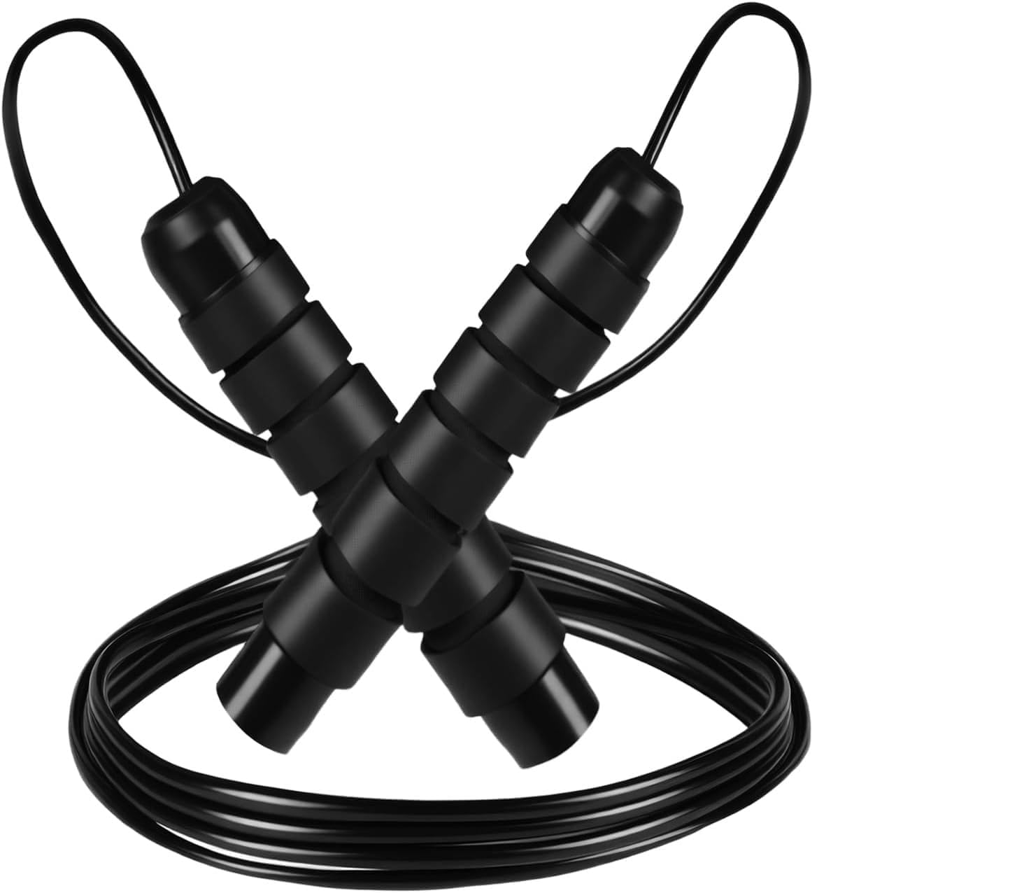 Weighted Ball Bearing Skipping Rope - Kink-Resistant Speed Jump Rope for Fitness Training, Racing, Crossfit & PE Exam Preparation, Heavy Duty Steel Wire Rope for Men Women