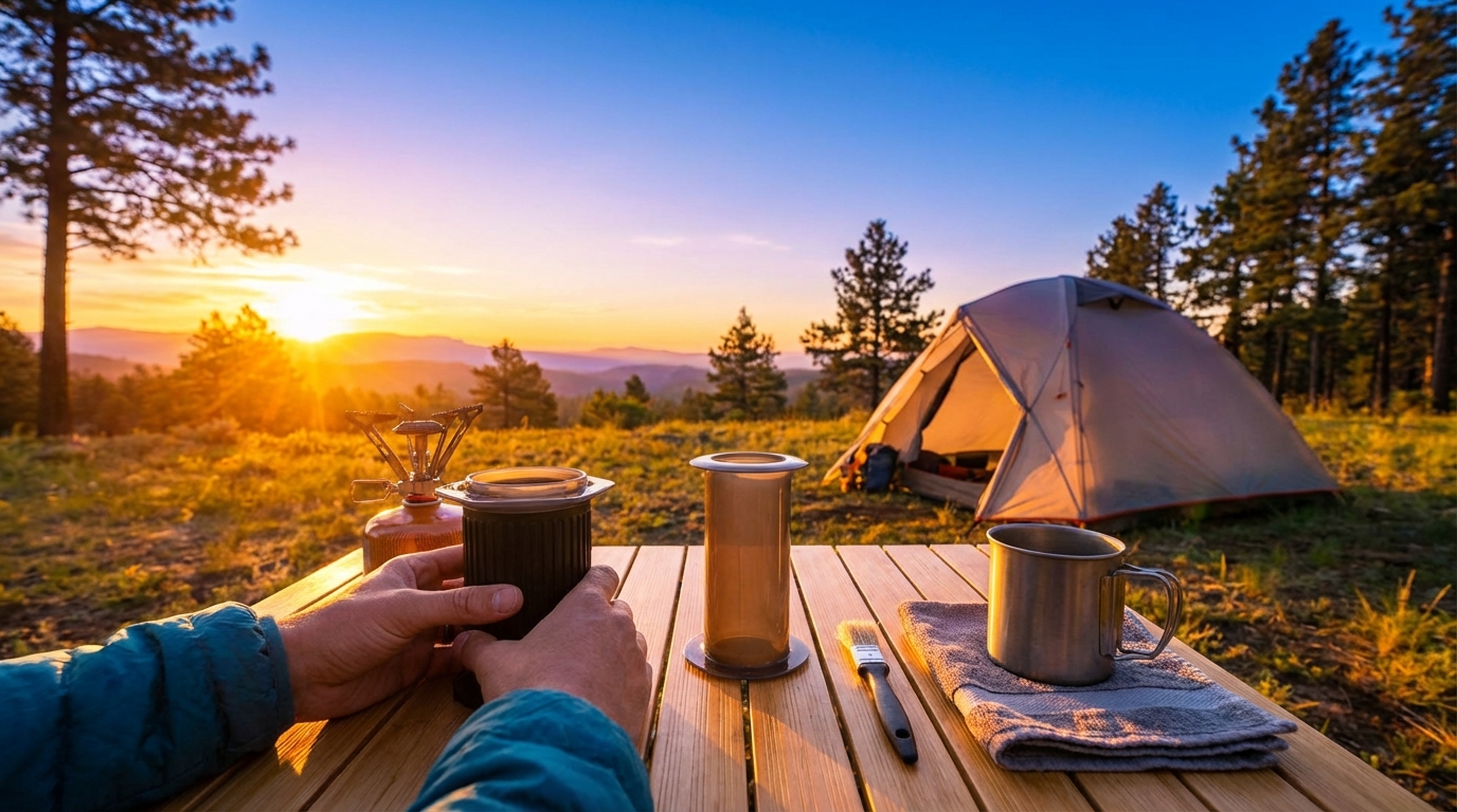How to Clean Your Aeropress While Camping