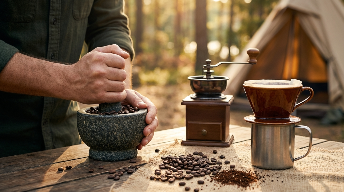 How to Grind Coffee Without a Machine