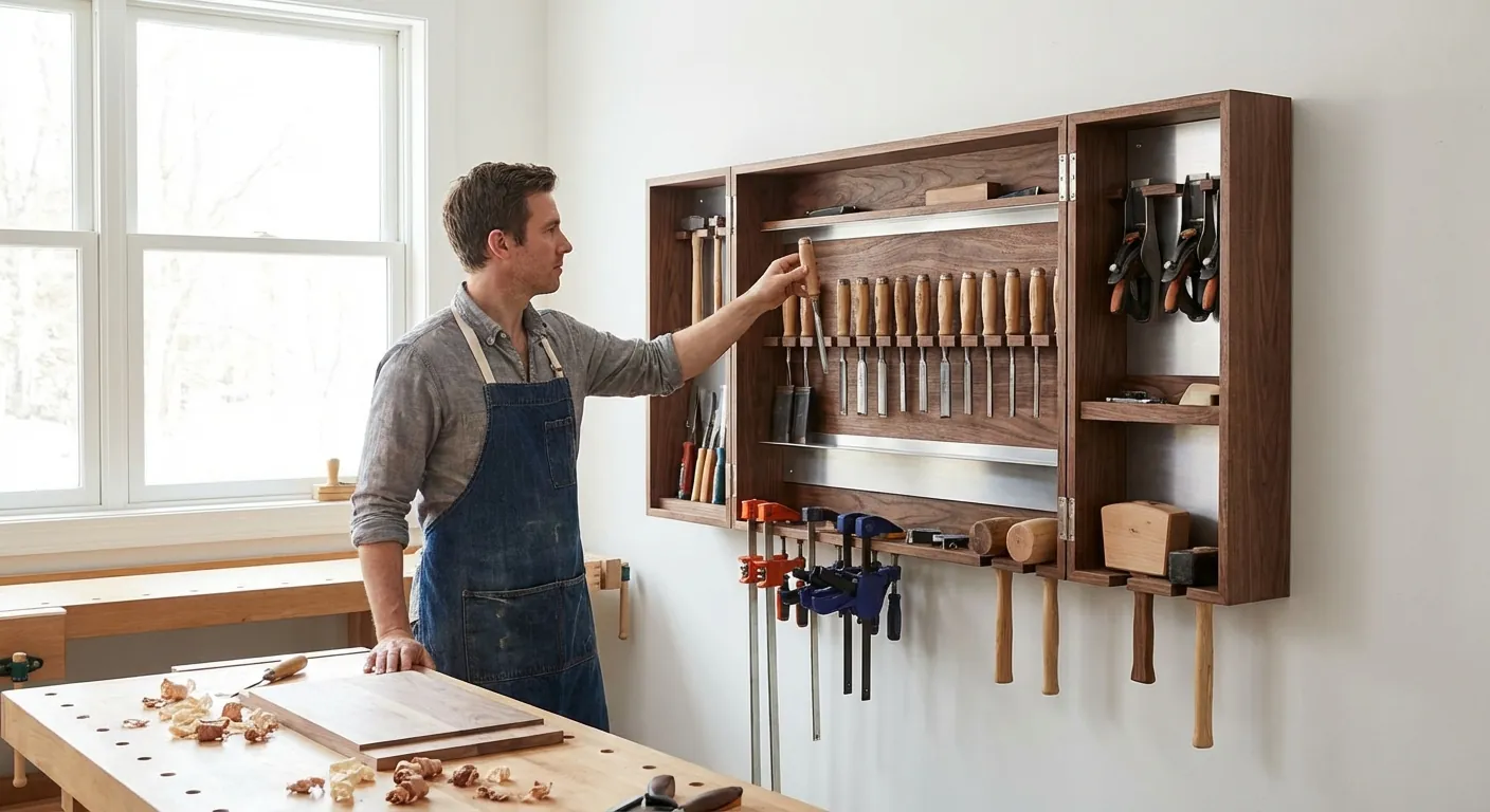 product in use - woodworker organizing tools